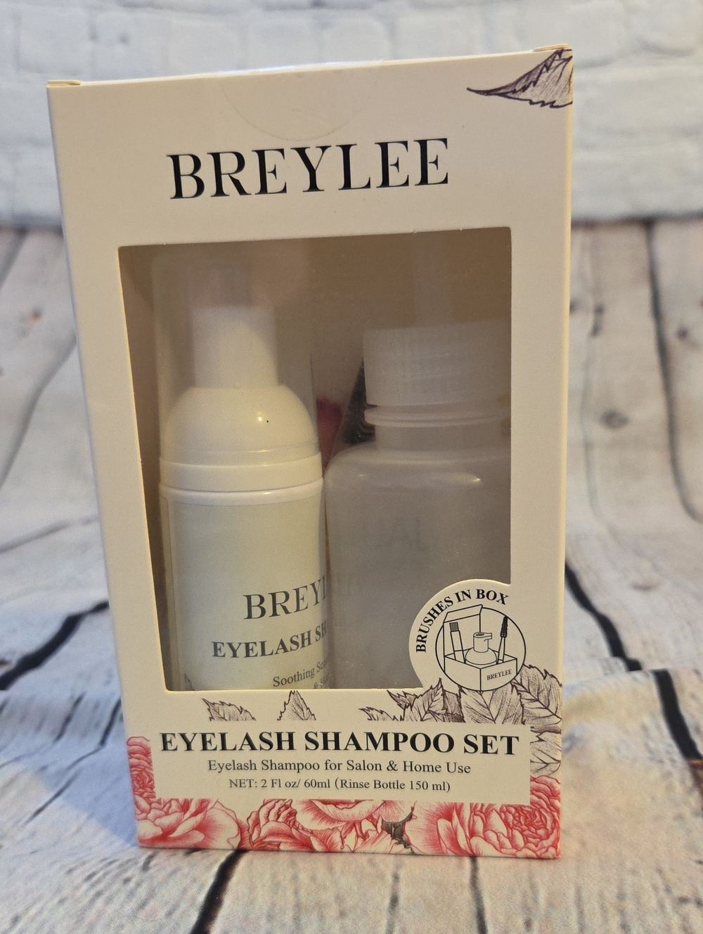 Pink Eyelash Shampoo Set — Gentle Lash Cleanser